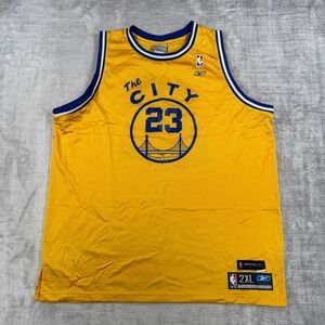 Golden State Warriors Jersey Mens 2XL Yellow The City Richardson 23 NBA Reebok